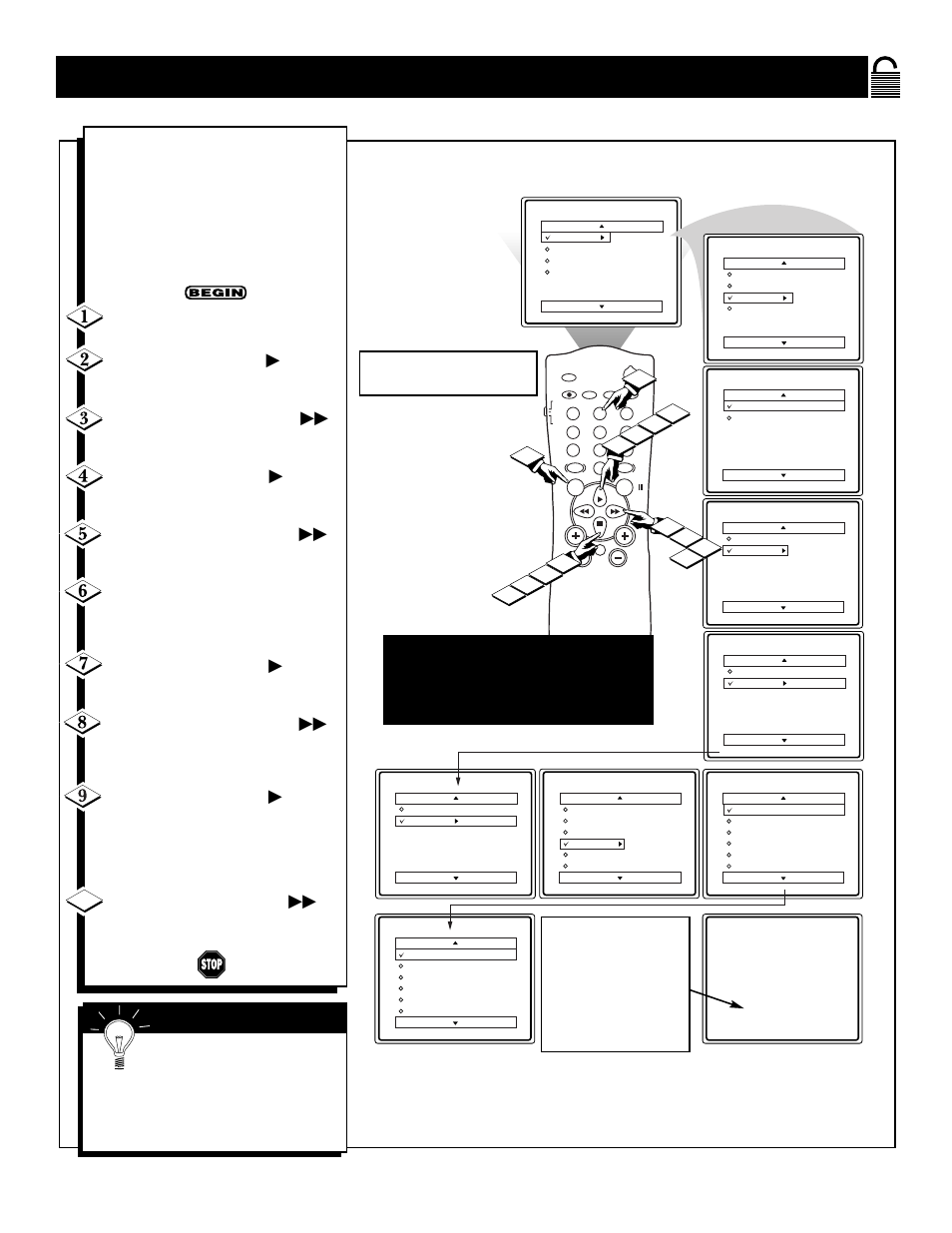 Locking, Rogramming, Ased on | Ovie, Atings, Each movie rating can be turned “on” or “off | Philips Magnavox MS3250C User Manual | Page 19 / 40