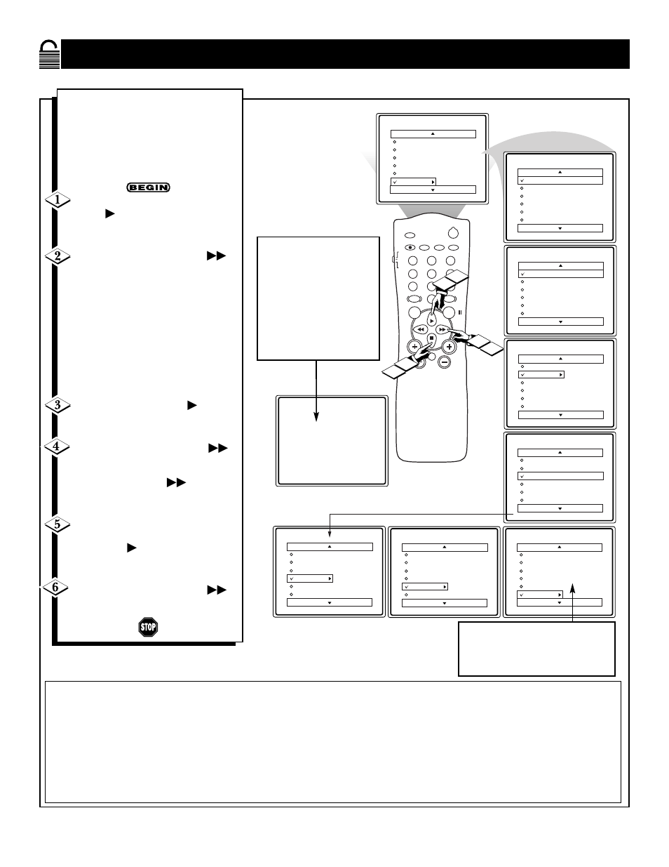 Tv r, Locking, Rogramming | Ased on, Atings, Button on the remote to turn the option on or off | Philips Magnavox MS3250C User Manual | Page 20 / 40