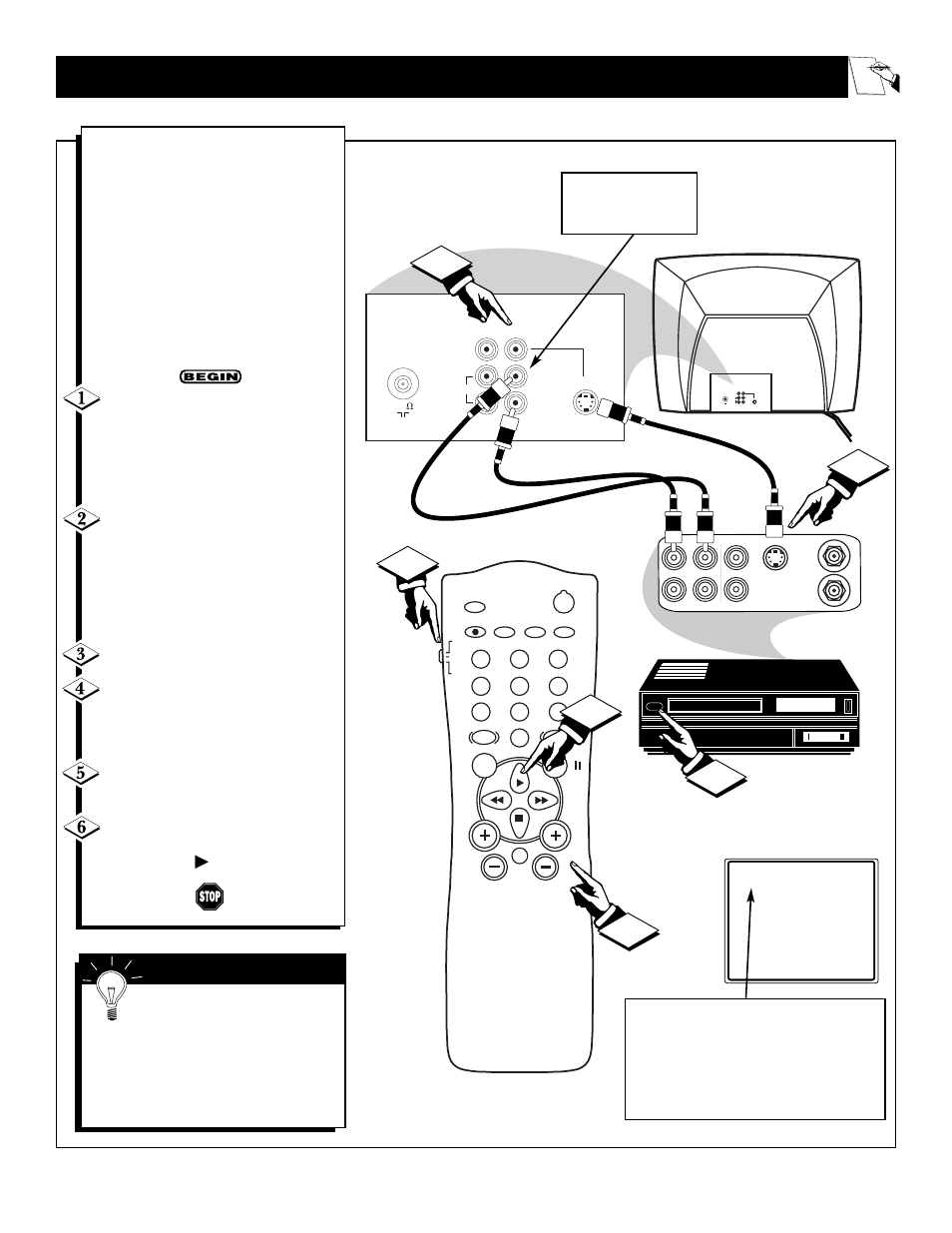 Sing the, Ideo, Nput | Acks | Philips Magnavox MS3250C User Manual | Page 25 / 40