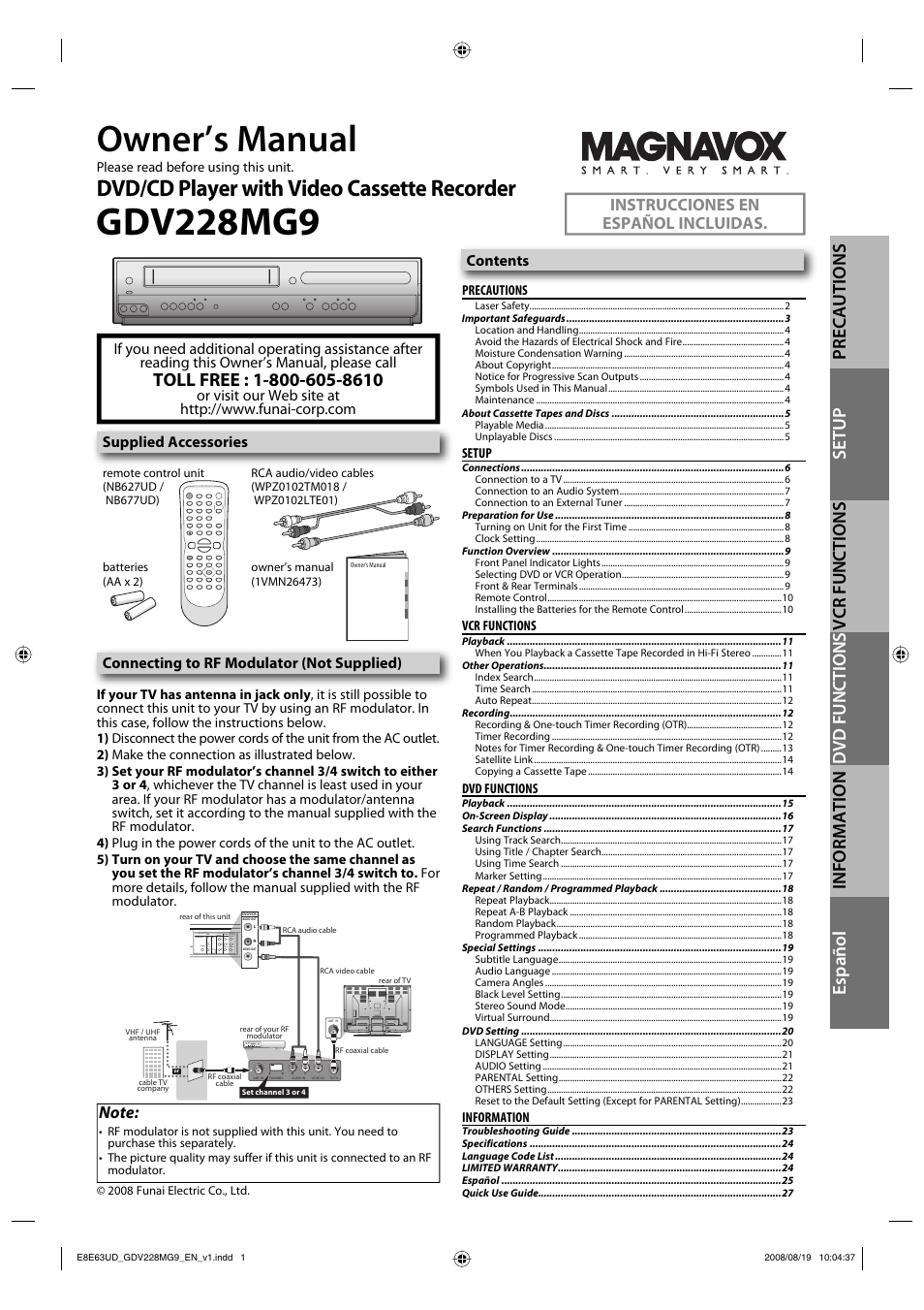 Philips Magnavox GDV228MG9 User Manual | 28 pages