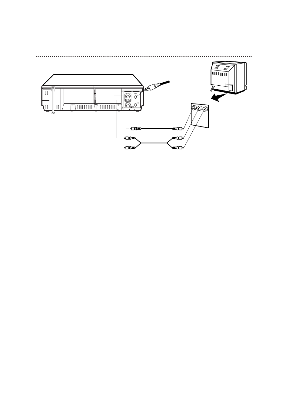 10 hookups with a stereo tv | Philips Magnavox VRC602M User Manual | Page 10 / 49