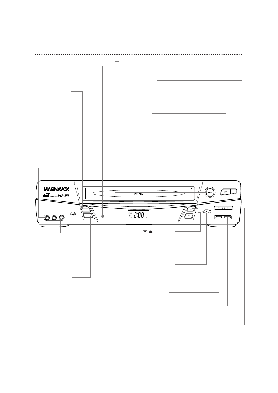 24 front panel | Philips Magnavox VRC602M User Manual | Page 24 / 49