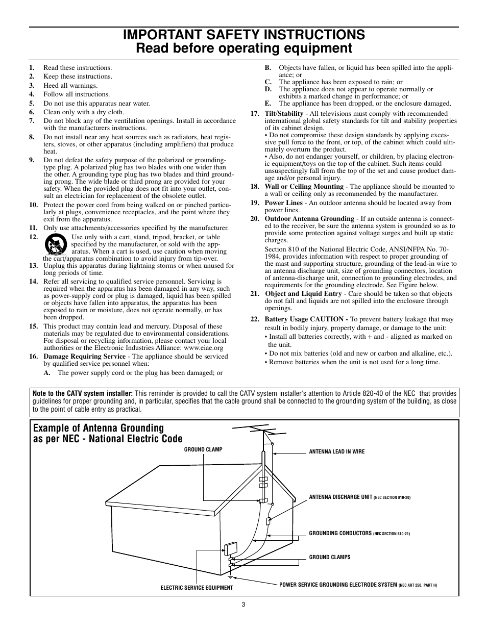 Philips Magnavox MS3252S MS3652S User Manual | Page 3 / 40