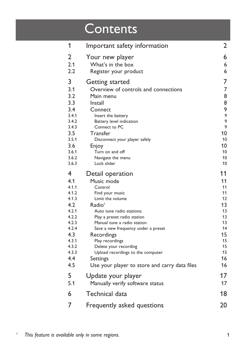 Philips Magnavox MSA2025 User Manual | Page 3 / 24