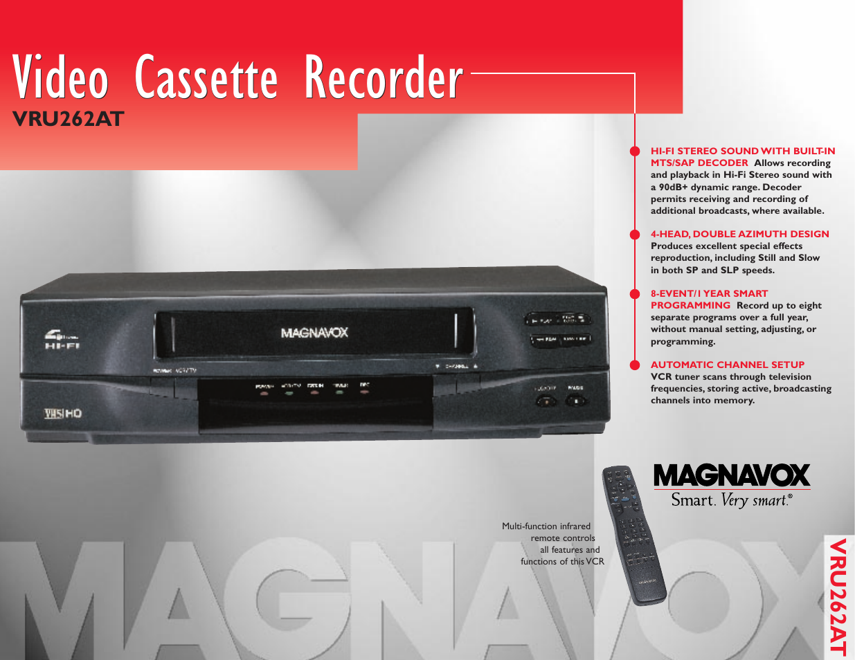 Philips Magnavox VRU26AT User Manual | 2 pages