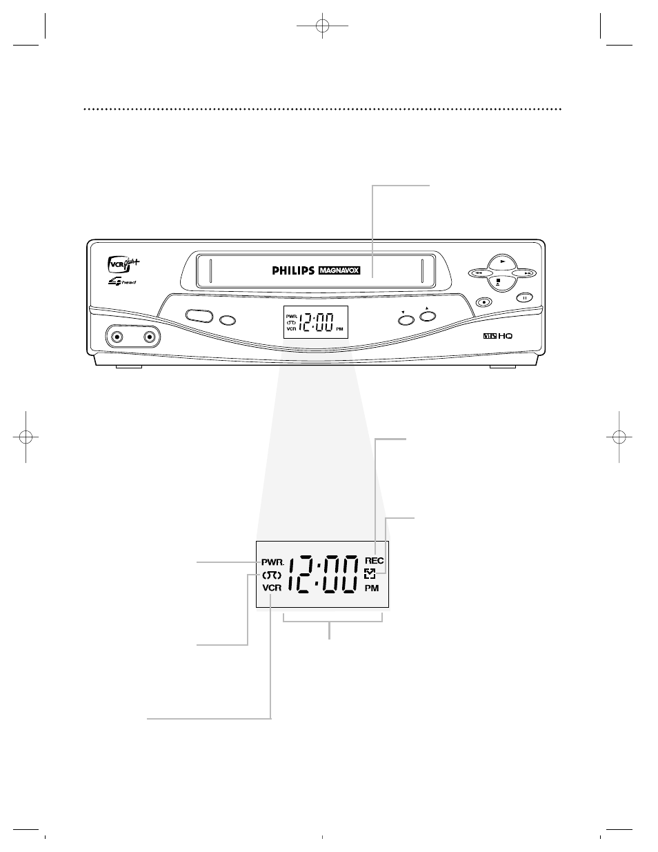 Vcr display panel 23 | Philips Magnavox VRZ242AT User Manual | Page 23 / 52