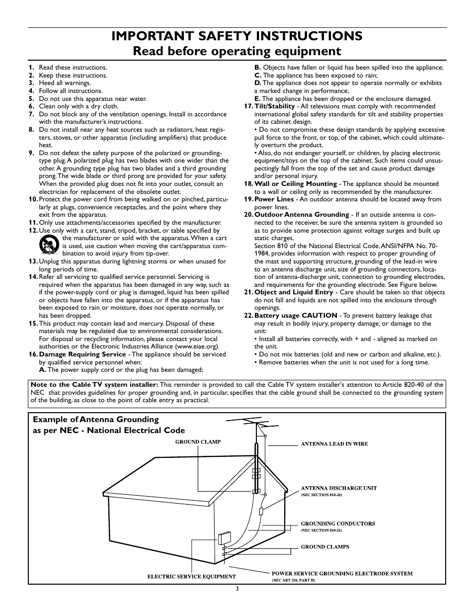 Philips Magnavox 27MS345S User Manual | Page 3 / 36