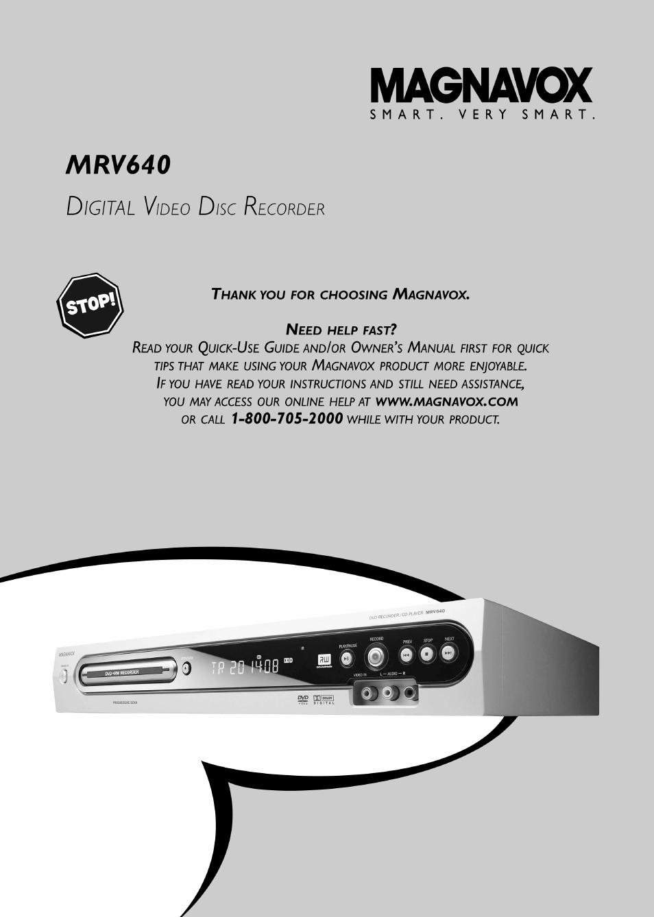 Philips Magnavox MRV640 User Manual | 187 pages