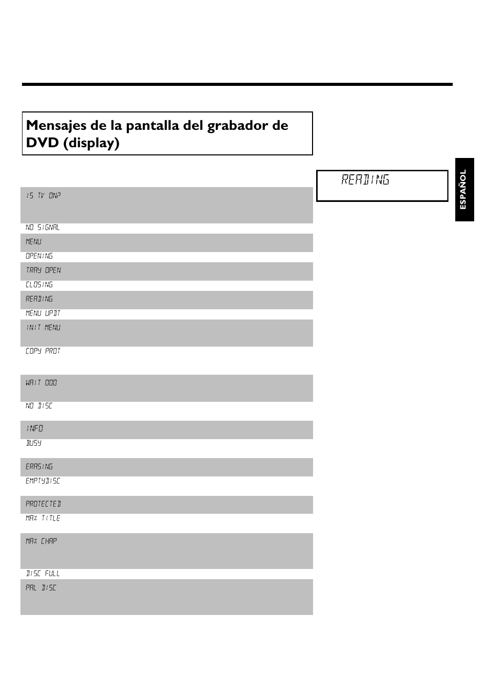 Reading | Philips Magnavox MRV640 User Manual | Page 103 / 187