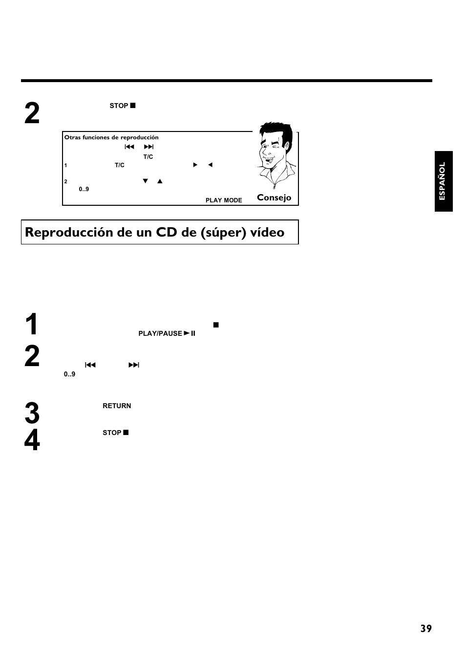 Reproducción de un cd de (súper) vídeo | Philips Magnavox MRV640 User Manual | Page 143 / 187