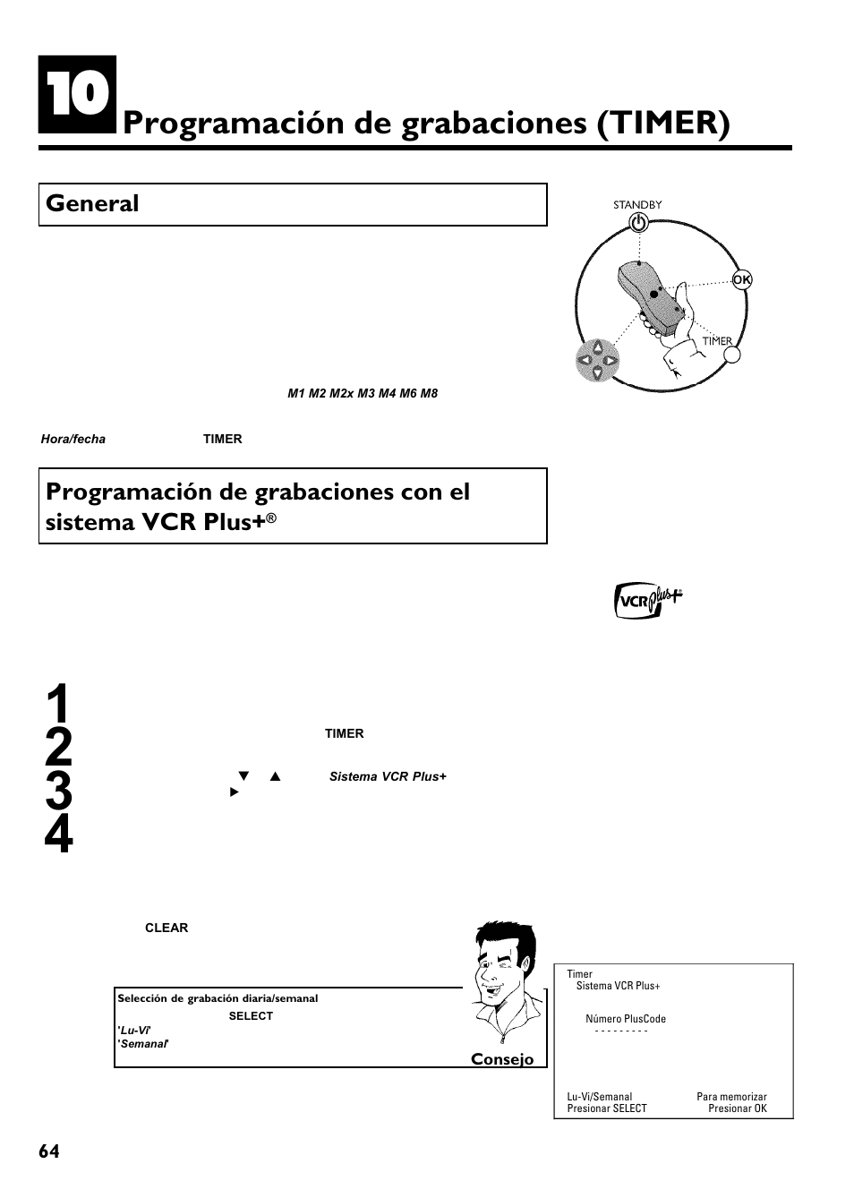 Programación de grabaciones (timer), General | Philips Magnavox MRV640 User Manual | Page 168 / 187