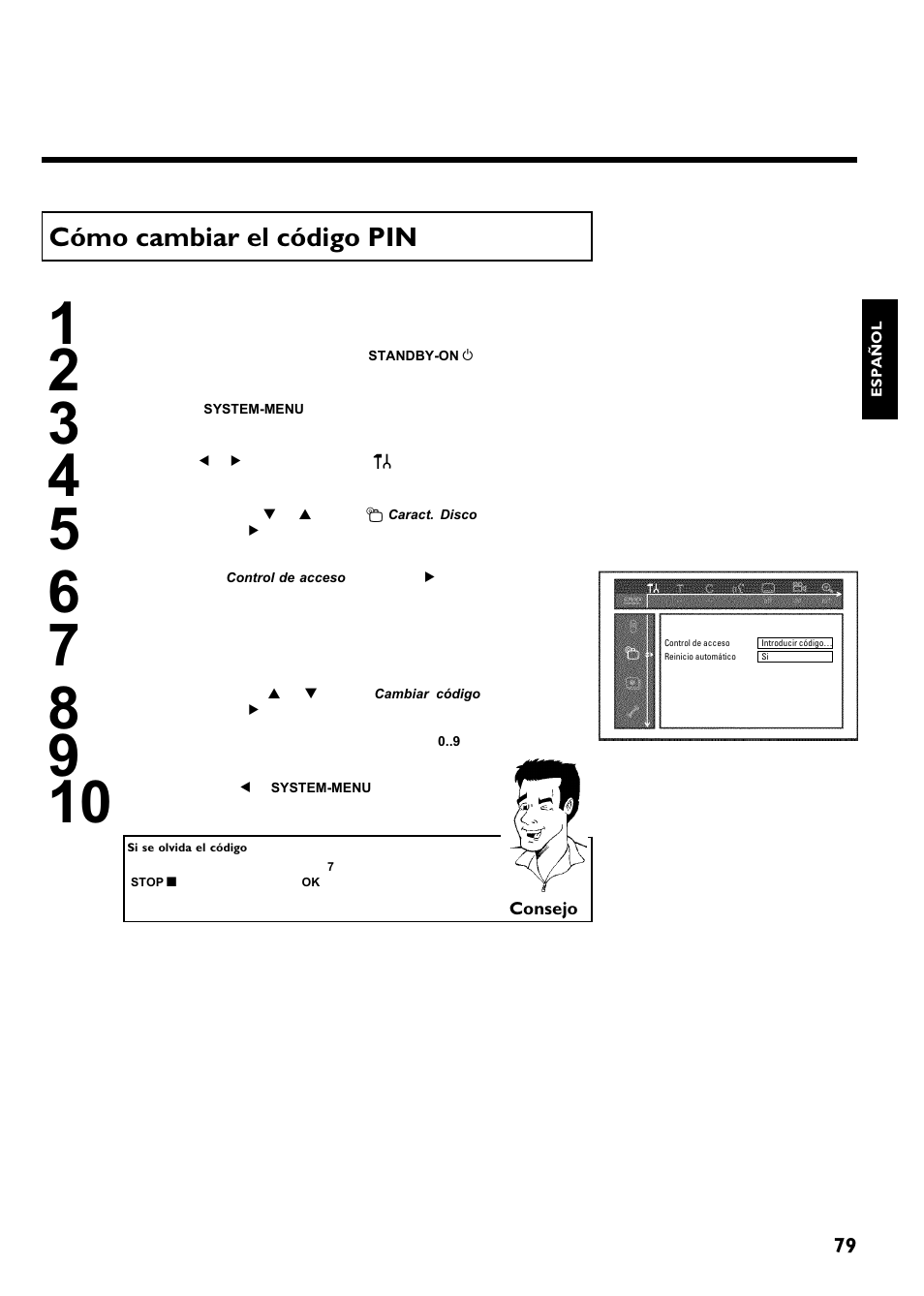 Cómo cambiar el código pin | Philips Magnavox MRV640 User Manual | Page 183 / 187