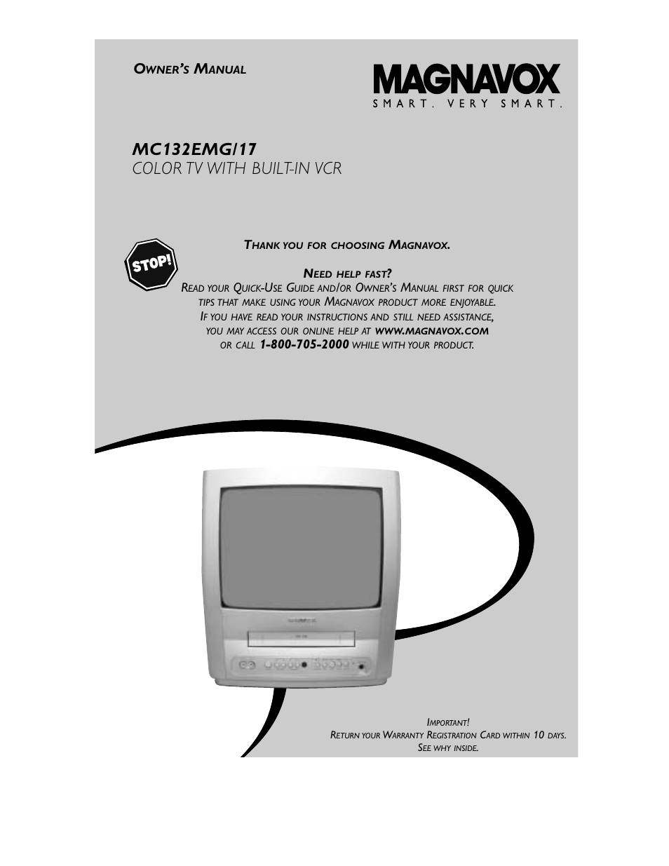 Philips Magnavox MC132EMG/17 User Manual | 44 pages