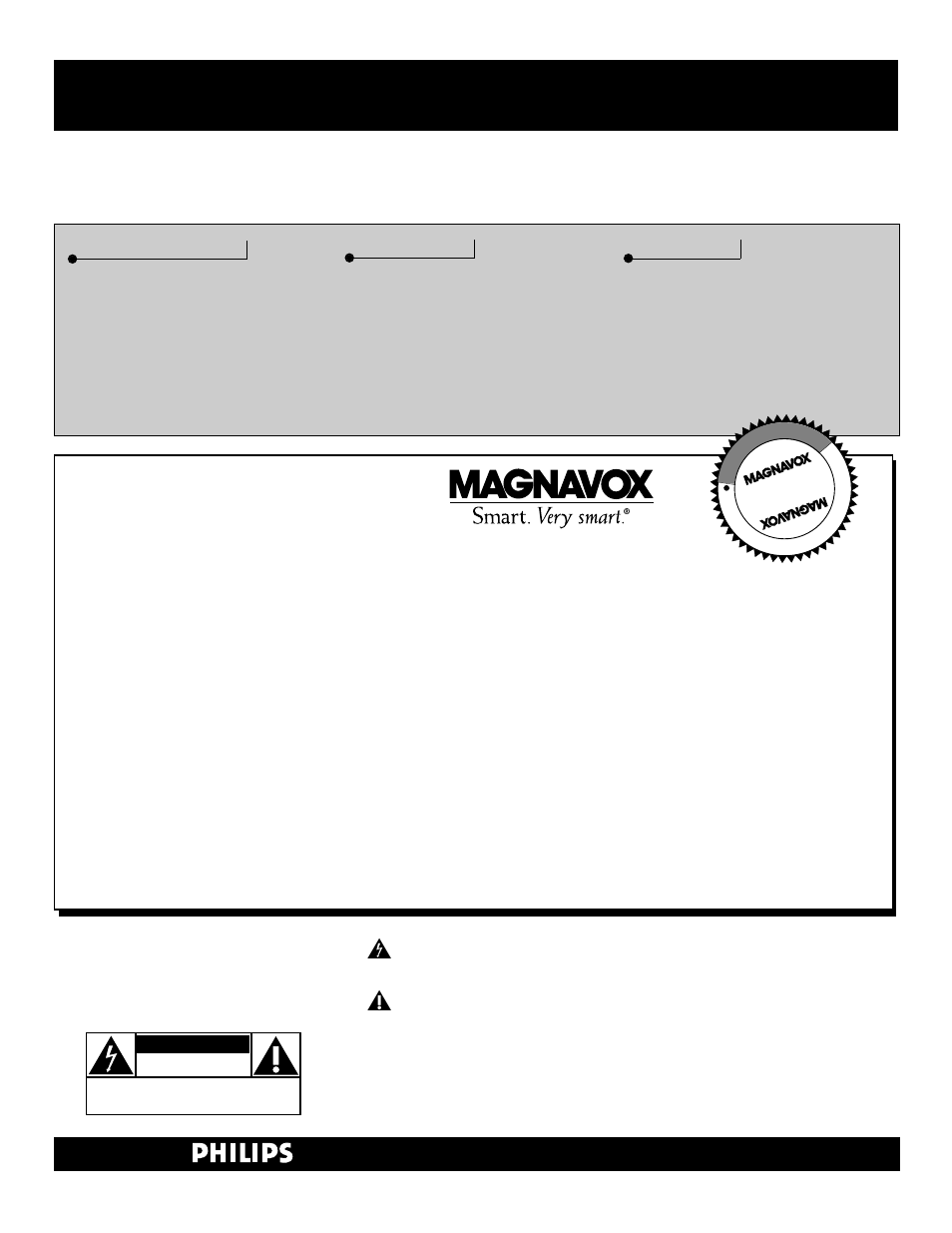 Safety, Warranty verification, Owner confirmation | Model registration, Hur ry, Know these, Symbols | Philips Magnavox 25i User Manual | Page 2 / 28