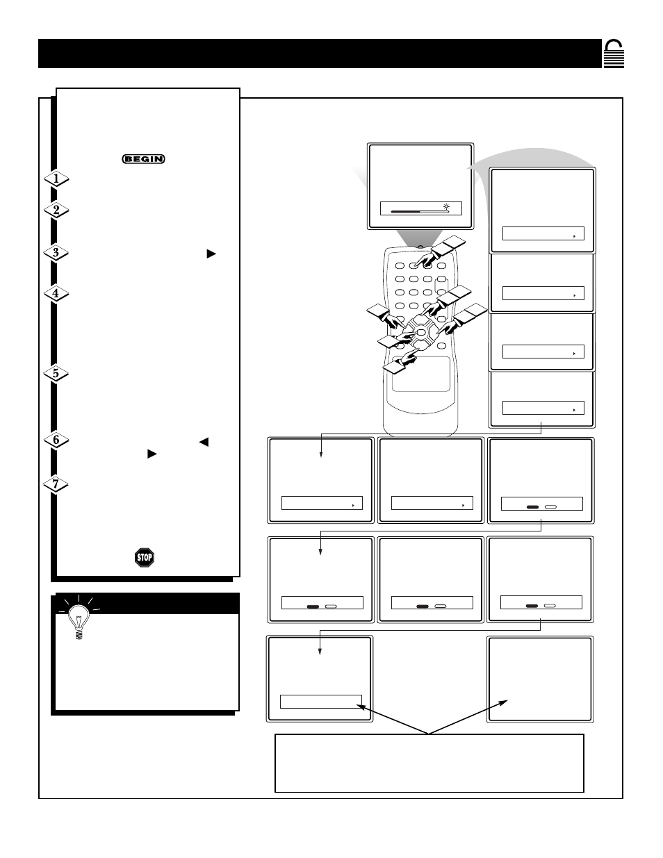 Ow to, Lear, Locked | Hannels | Philips Magnavox 25i User Manual | Page 21 / 28