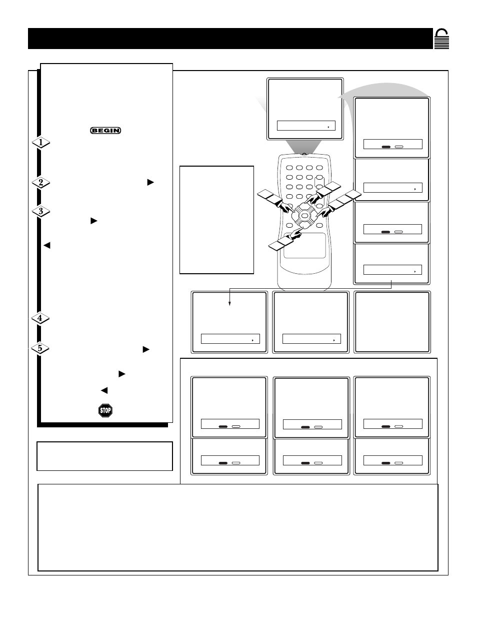 Tv r, Locking, Rogramming | Ased on, Atings, Button to turn it off | Philips Magnavox 25i User Manual | Page 23 / 28