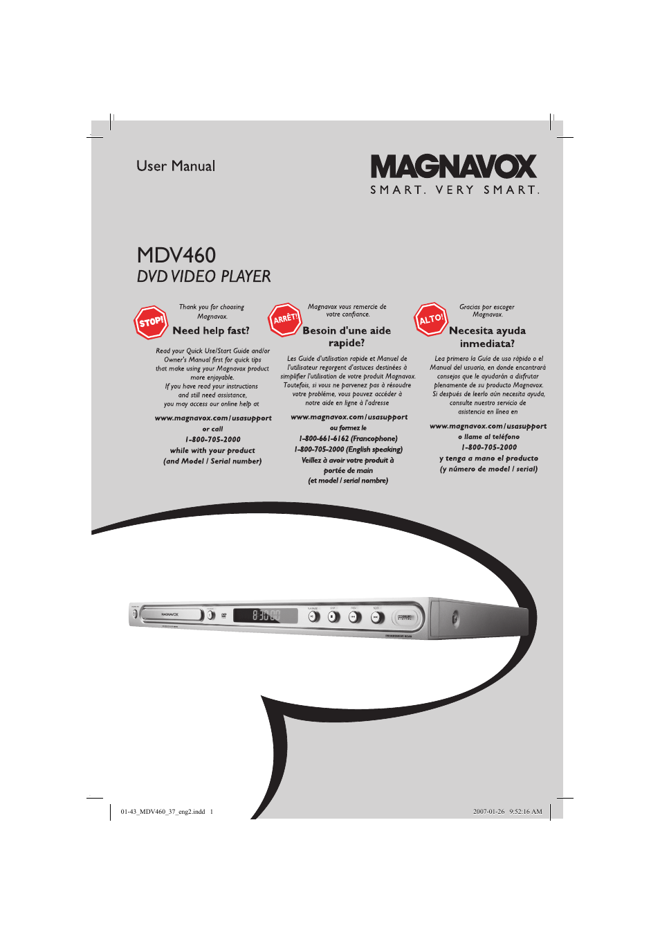 Philips Magnavox MDV460 User Manual | 43 pages