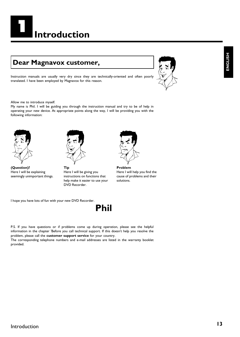 Introduction, Phil | Philips Magnavox MDV650R User Manual | Page 15 / 88