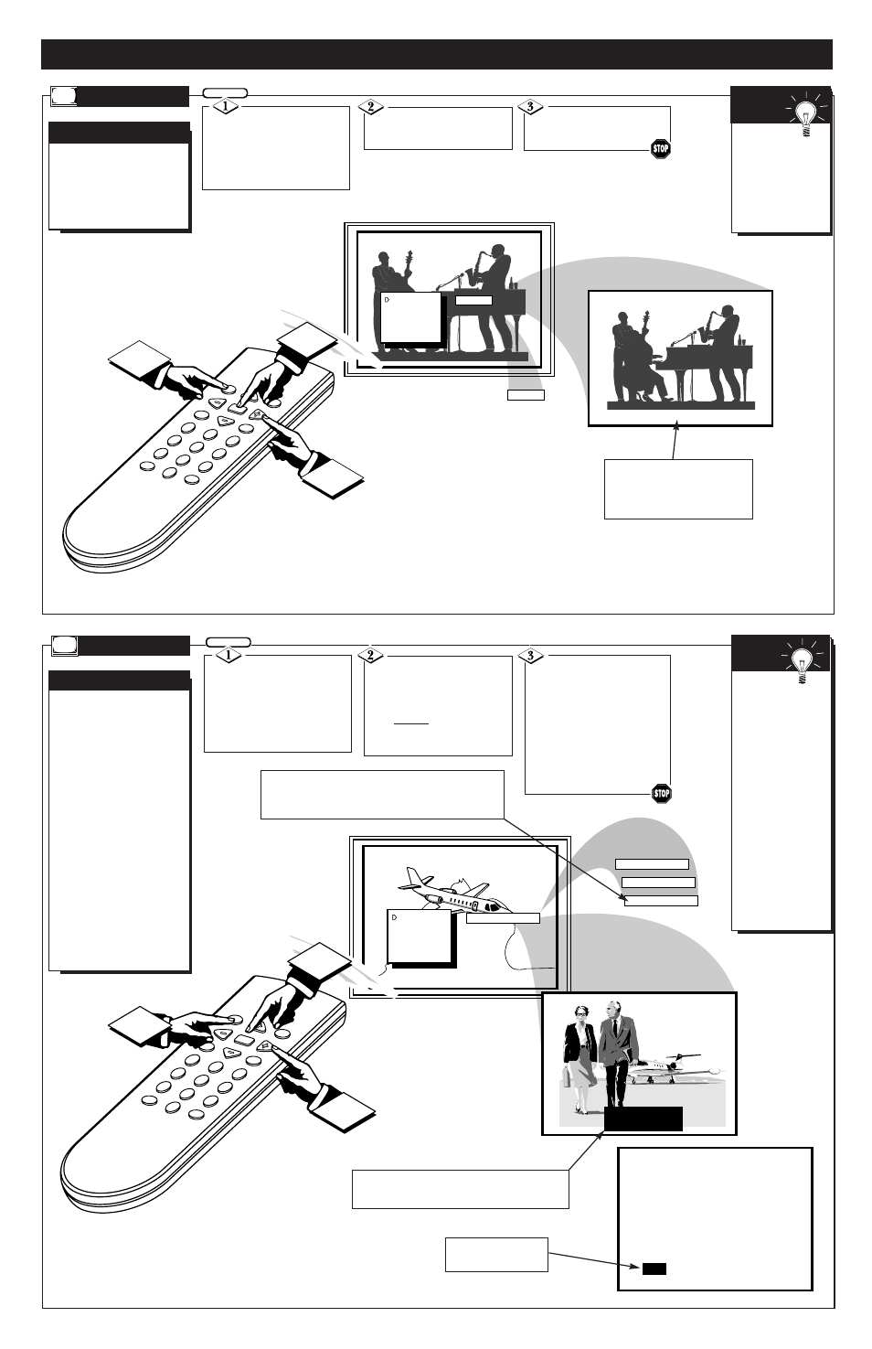 Menu c, Creen, Ontrols | Continued, Aption, Tereo | Philips Magnavox COLOR TV 25 User Manual | Page 6 / 8