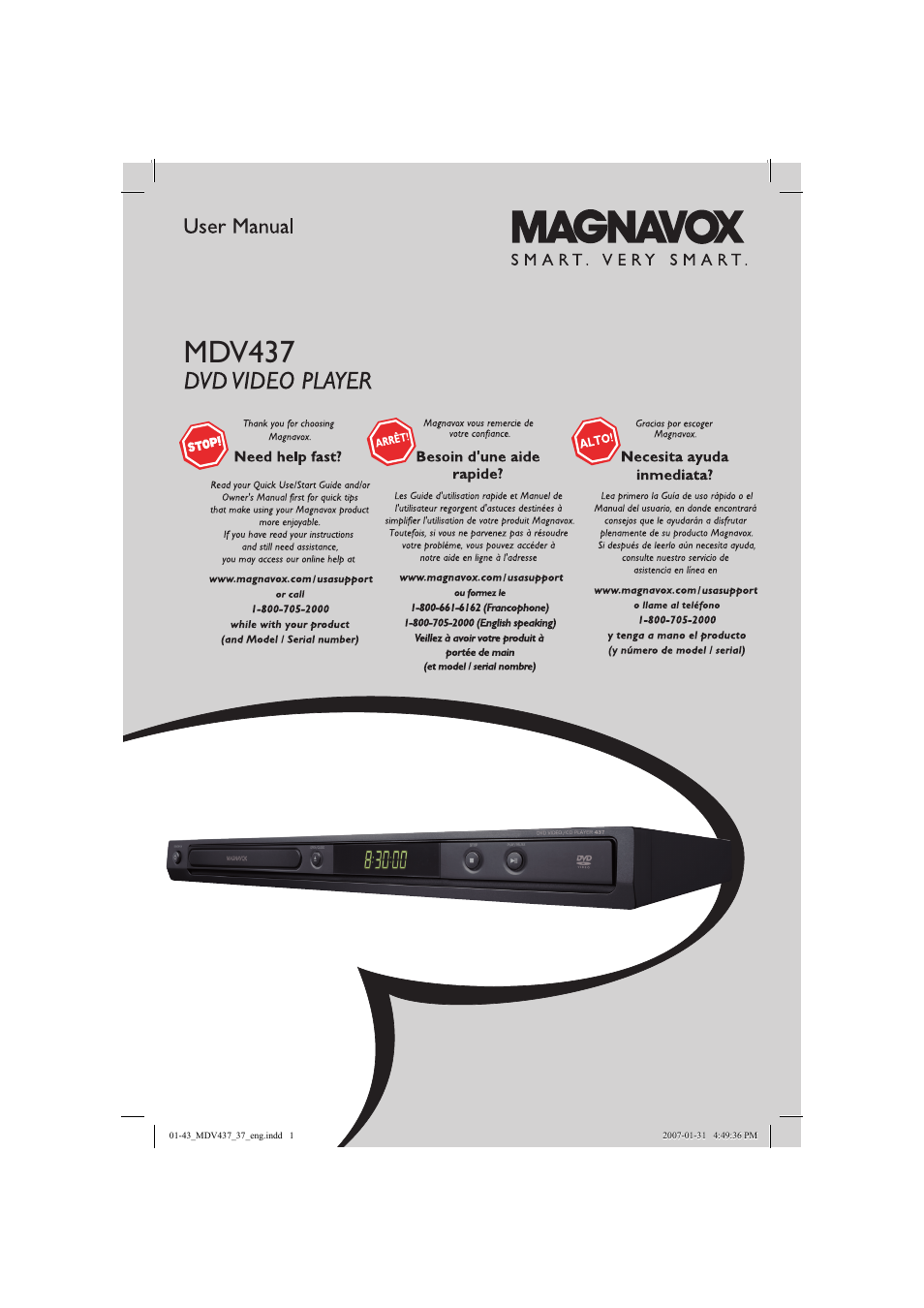 Philips Magnavox MDV437 User Manual | 43 pages