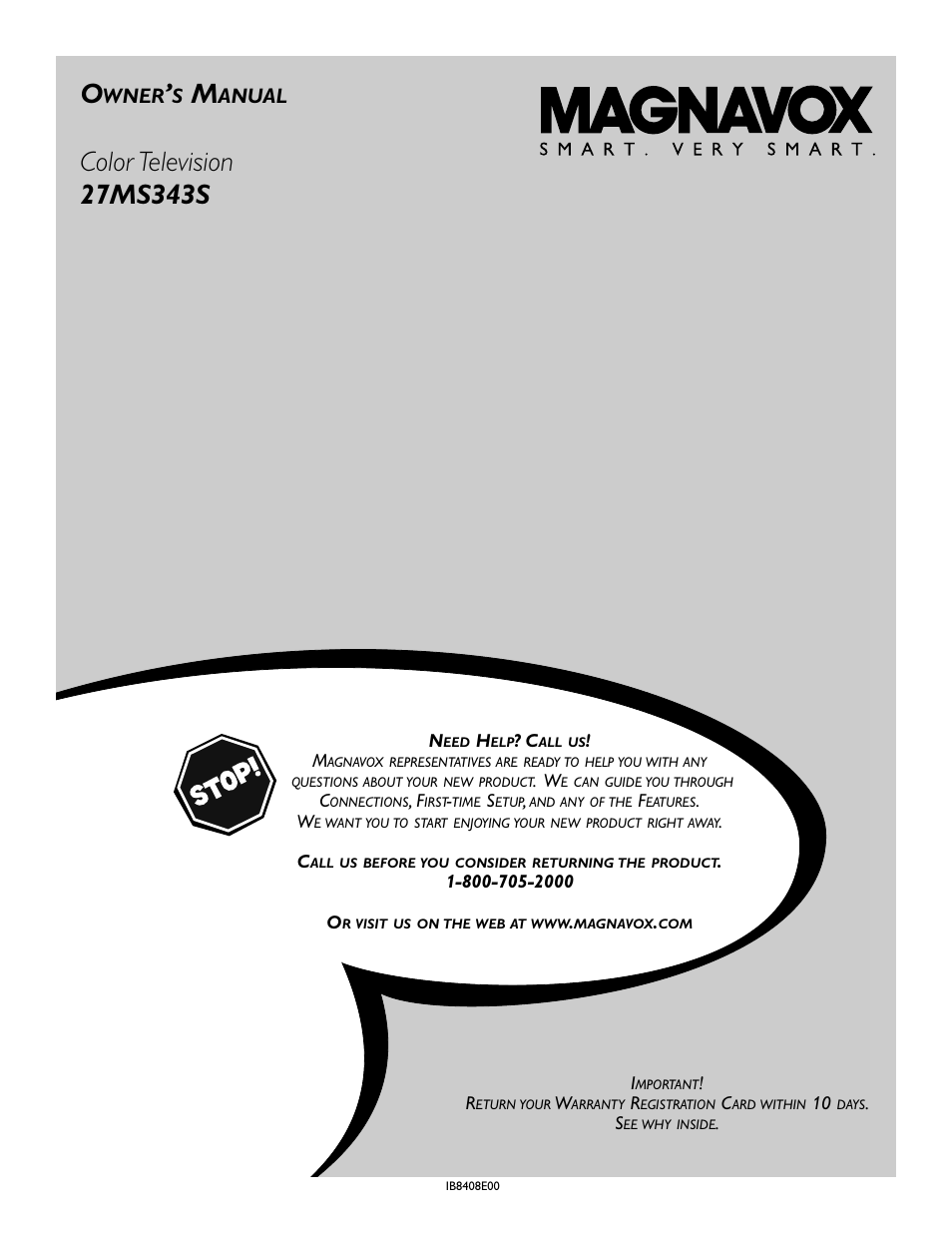 Philips Magnavox 27MS343S User Manual | 36 pages