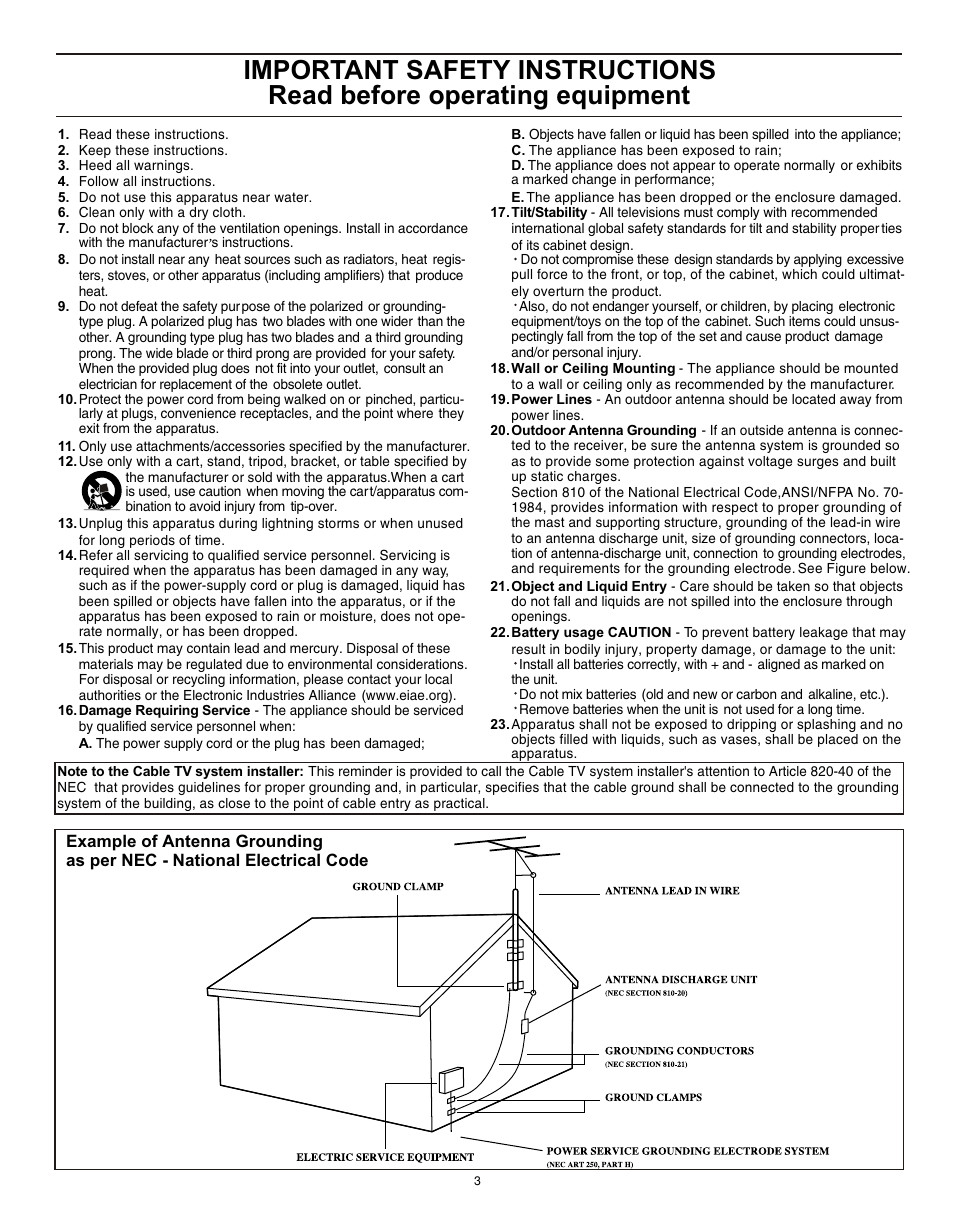 Т³гж 2 | Philips Magnavox 20MS3442/17 User Manual | Page 3 / 36