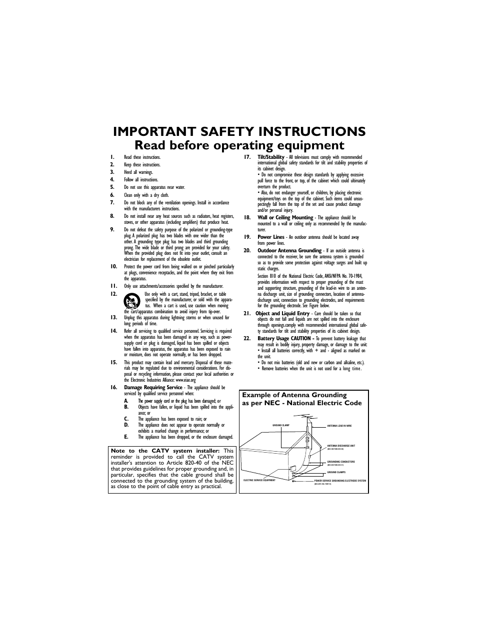 Philips Magnavox 13MT1432/17 User Manual | Page 3 / 34