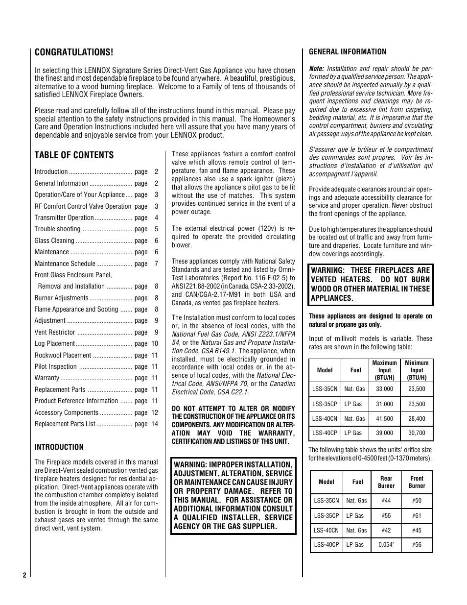 Philips Magnavox LSS-40CP User Manual | Page 2 / 16