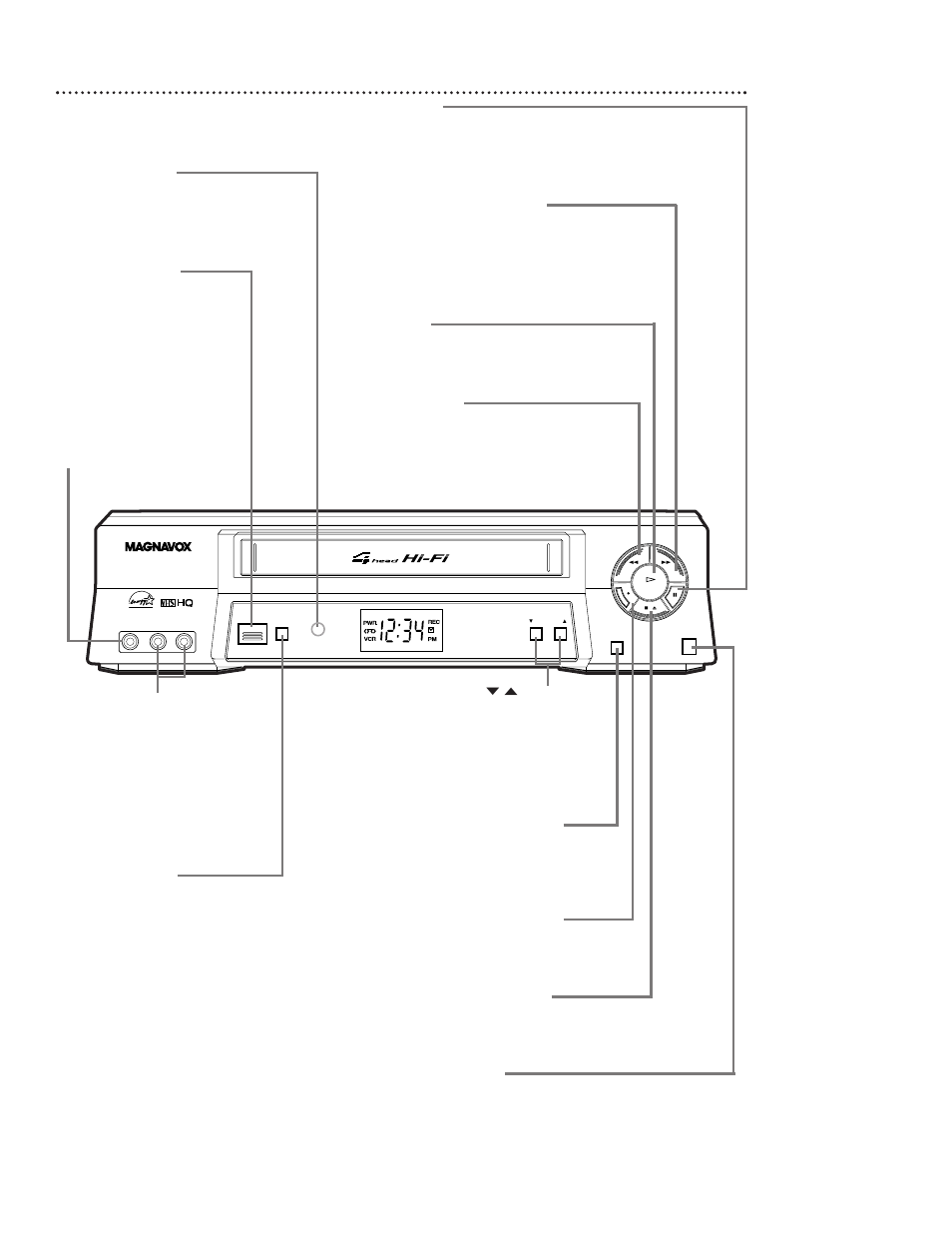 22 front panel | Philips Magnavox VR602BMG User Manual | Page 7 / 9