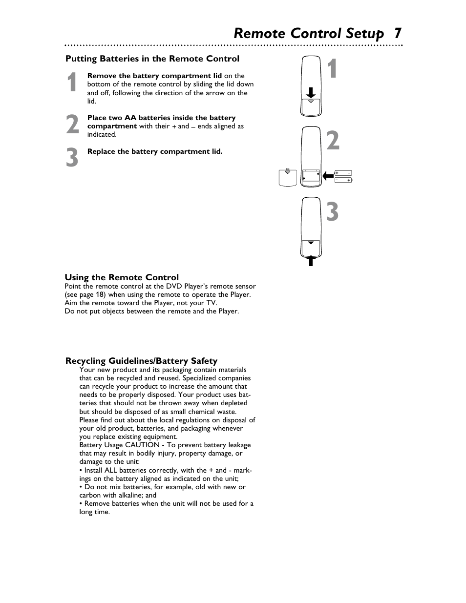 Philips Magnavox MDV453 User Manual | Page 7 / 48