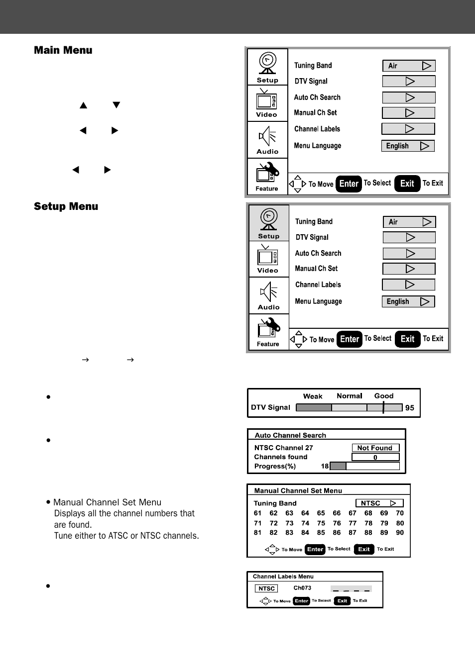 Osd menu descriptions | Philips Magnavox 42MF 130A User Manual | Page 11 / 17