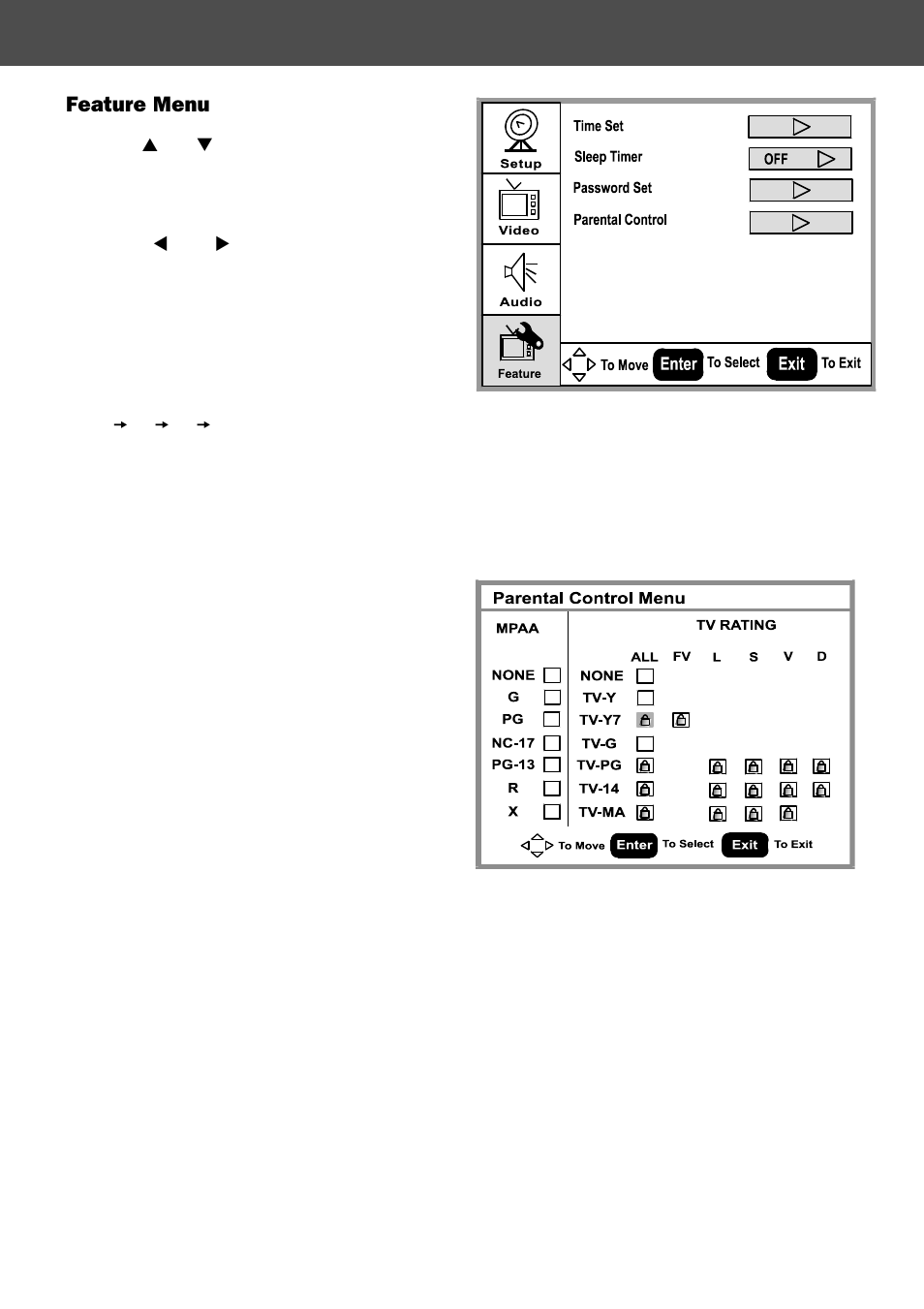 Osd menu descriptions | Philips Magnavox 42MF 130A User Manual | Page 13 / 17