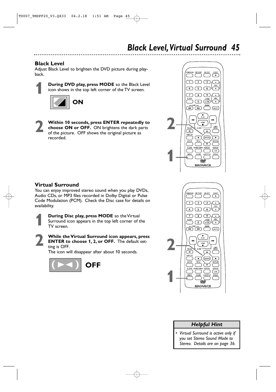 Philips Magnavox 9MDPF20 User Manual | Page 45 / 52