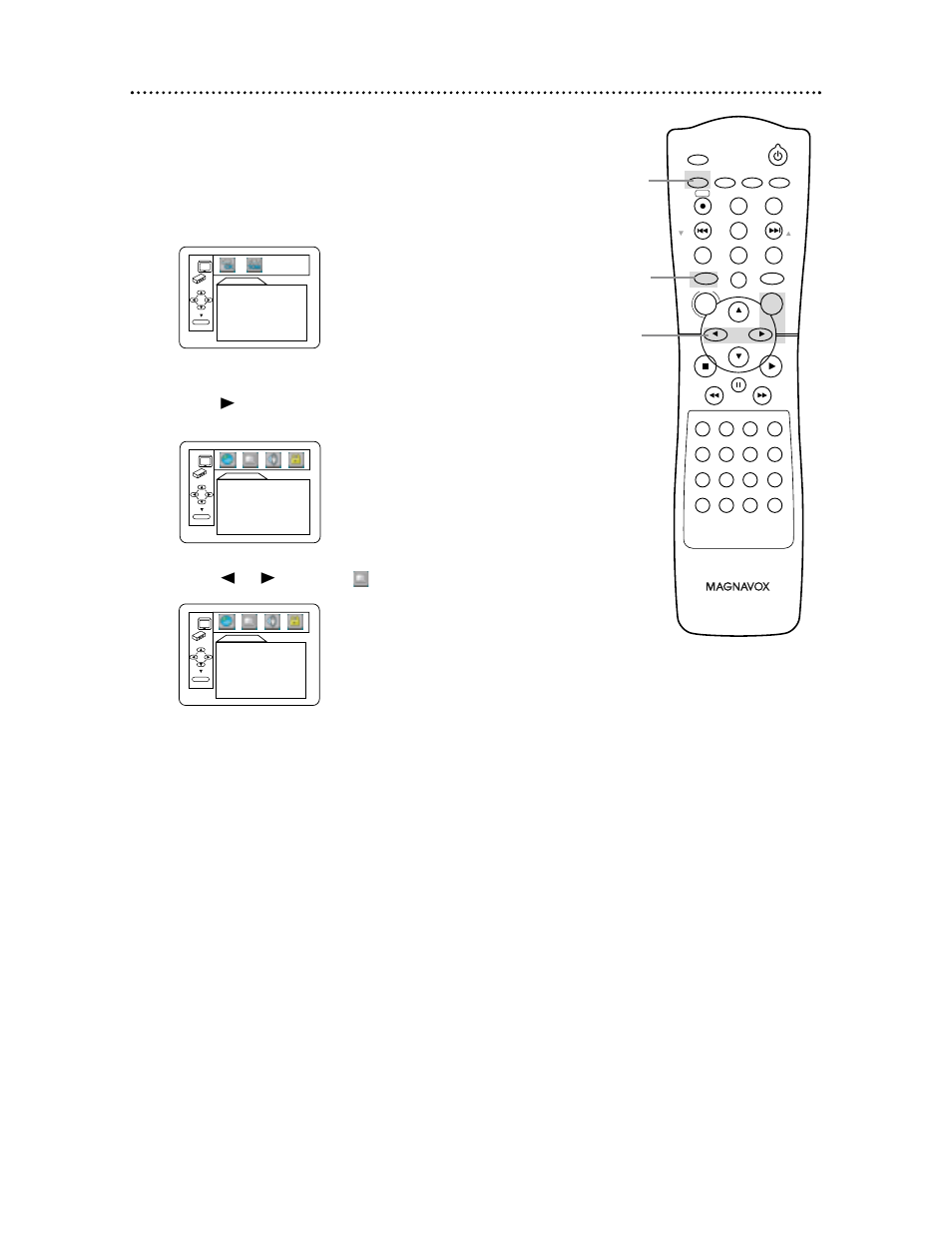 64 display, Press dvd to put the dvd/vcr in dvd mode, Press s or b to select (display), then press ok | Philips Magnavox MDV 530 VR User Manual | Page 64 / 80