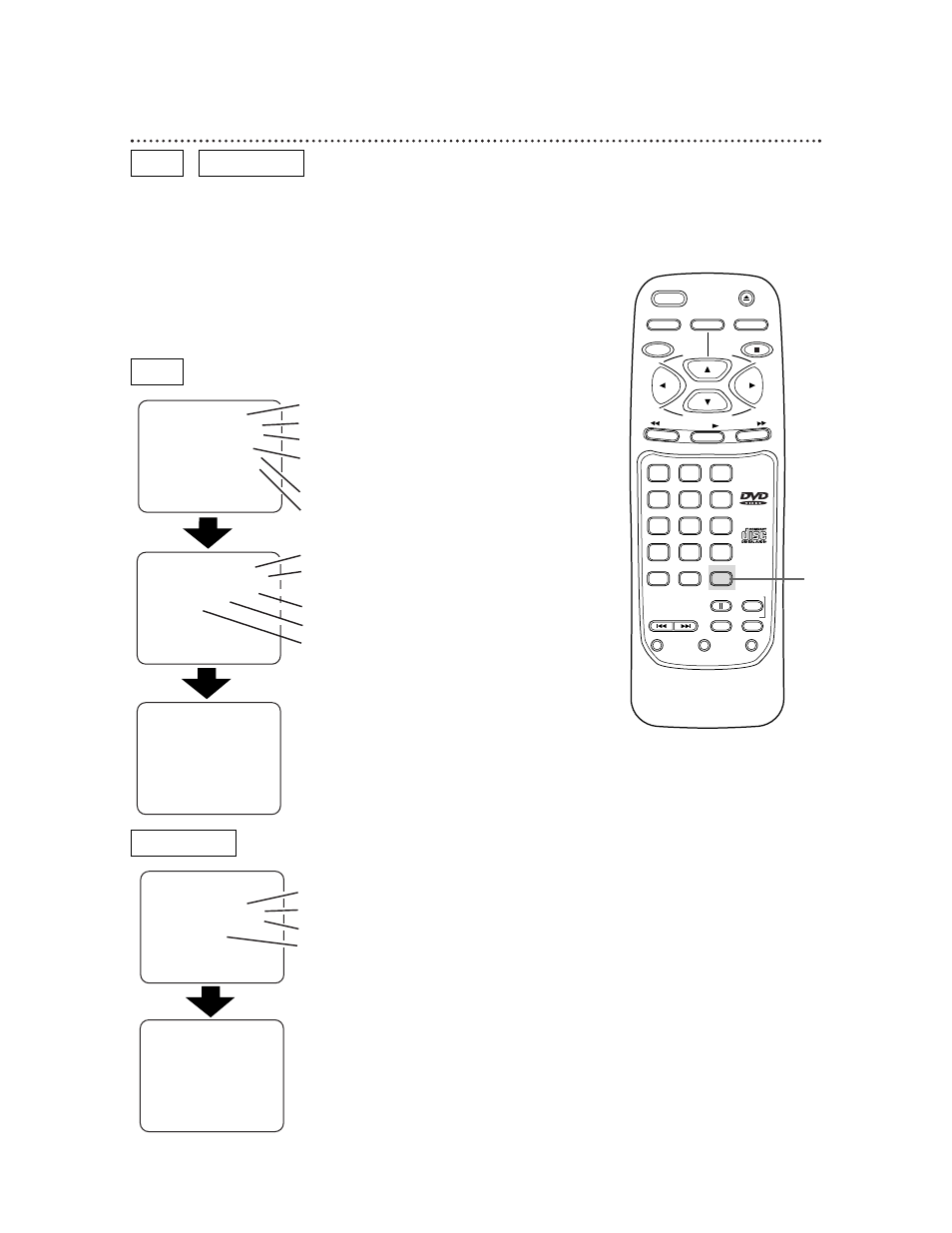 36 status display, Accessing the status display, Dvd audio cd audio cd | No display | Philips DVD710AT User Manual | Page 36 / 51