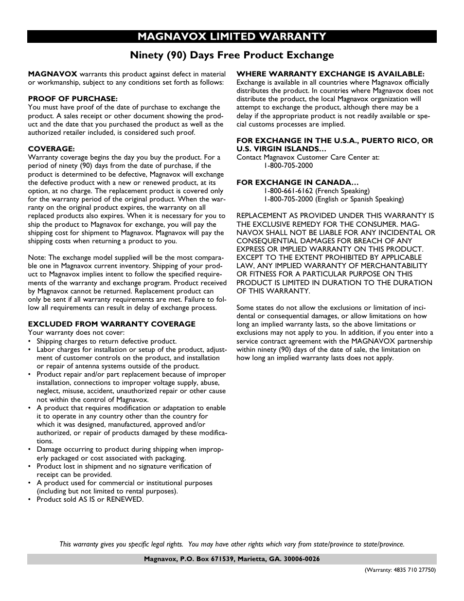 Philips Magnavox MVR450MG/17 User Manual | Page 46 / 47