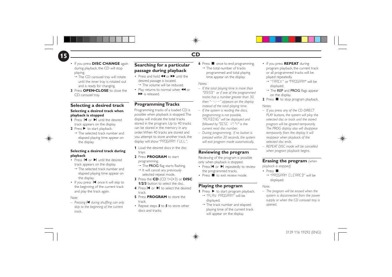 Philips FWC1C37 User Manual | Page 15 / 28