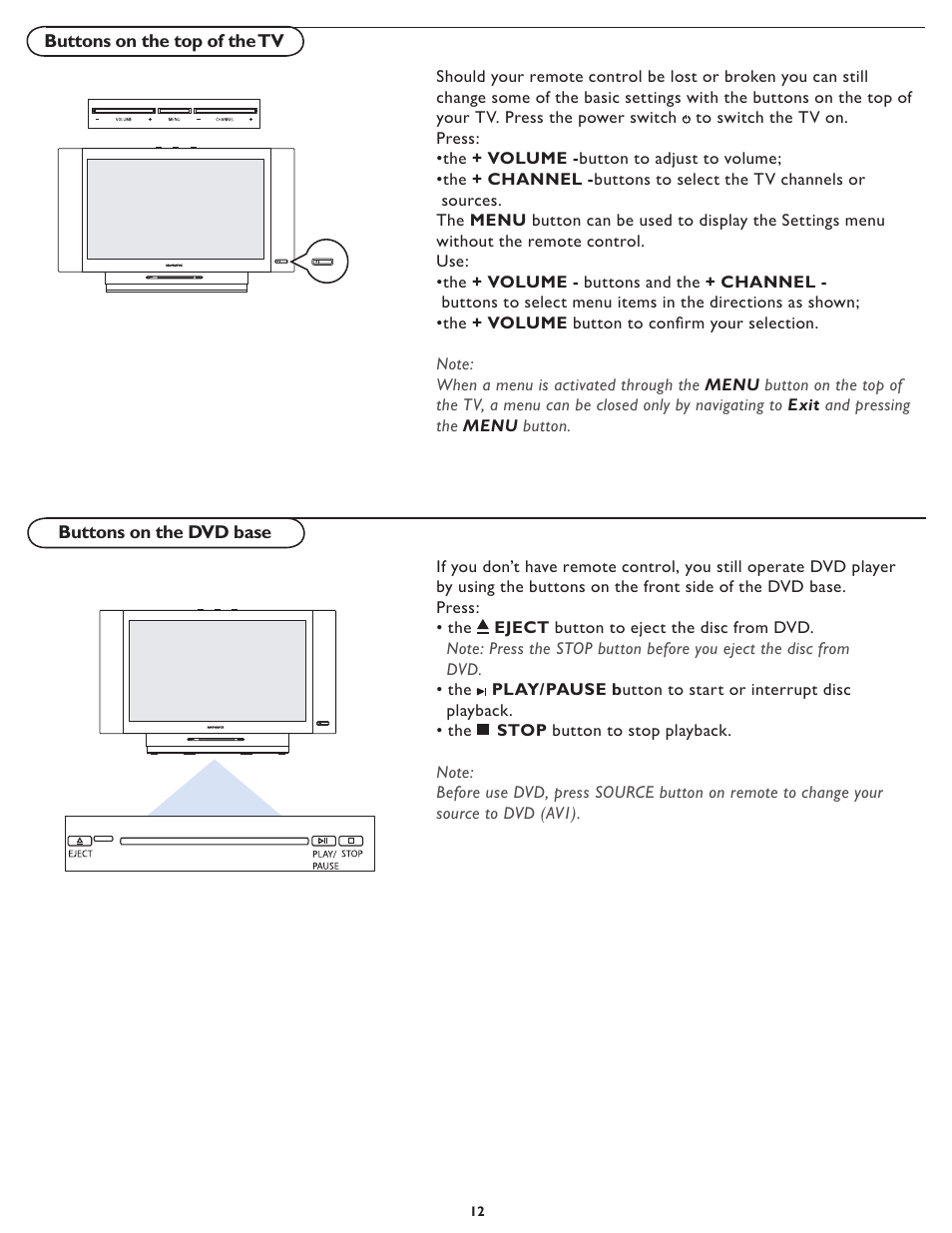 Philips Magnavox 32MD251D User Manual | Page 12 / 46