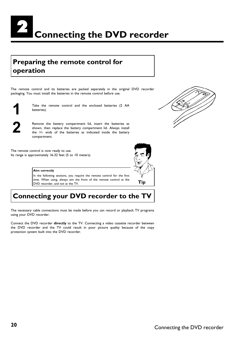 Connecting the dvd recorder | Philips Magnavox MDV630R User Manual | Page 22 / 88