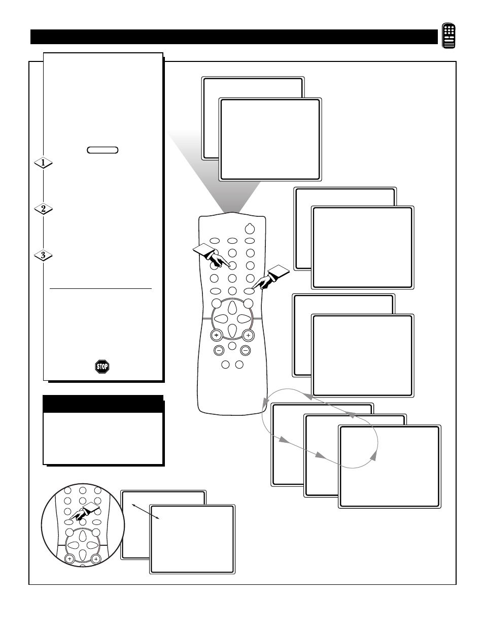 Sing the, Mart, Ontrol | A/ch b | Philips Magnavox 19PS56C User Manual | Page 35 / 40