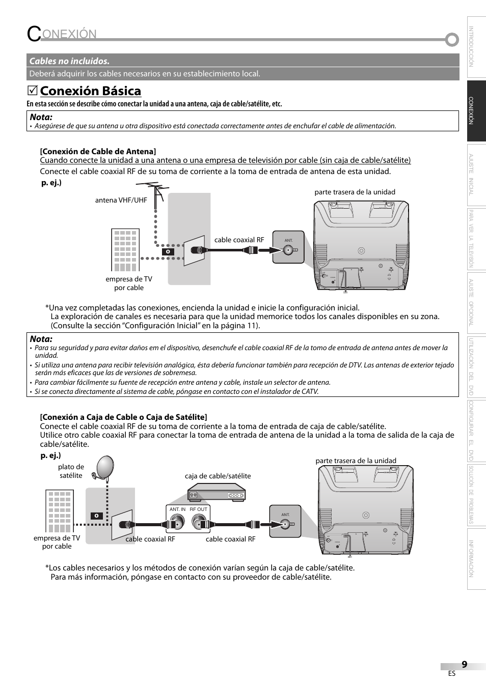 Onexión, Conexión básica | Philips Magnavox CD130MW8 User Manual | Page 57 / 90