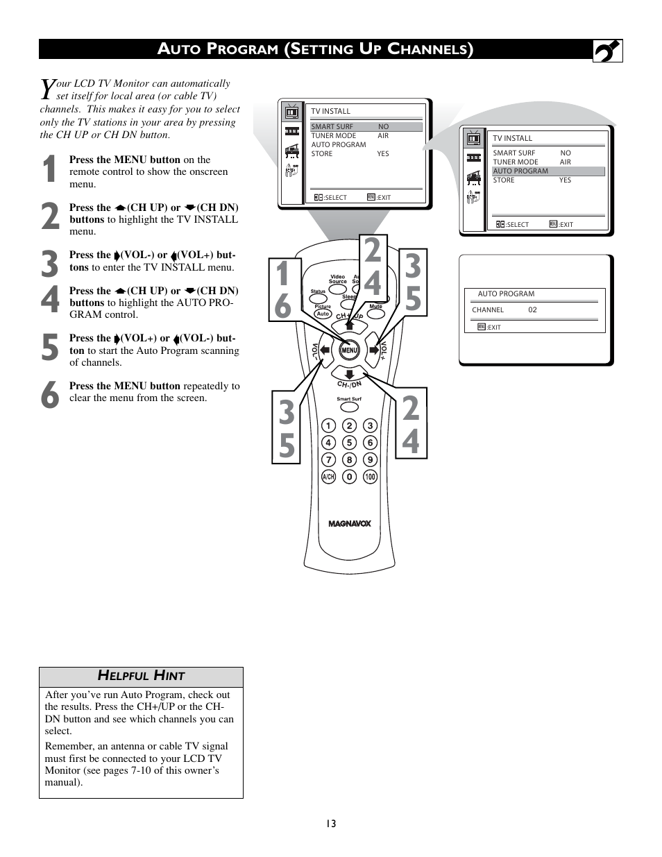 Philips Magnavox 15MF200V/37 User Manual | Page 13 / 40