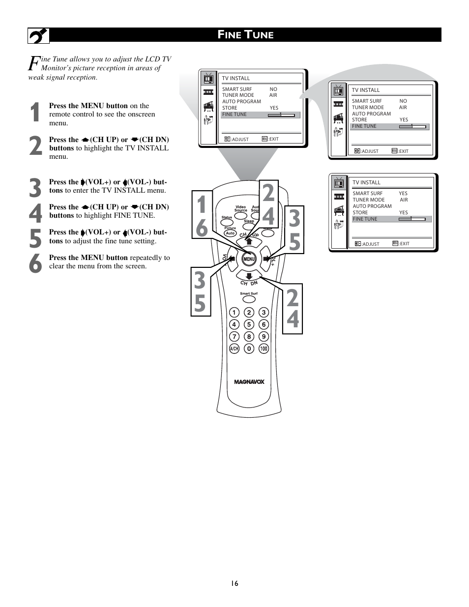 Philips Magnavox 15MF200V/37 User Manual | Page 16 / 40