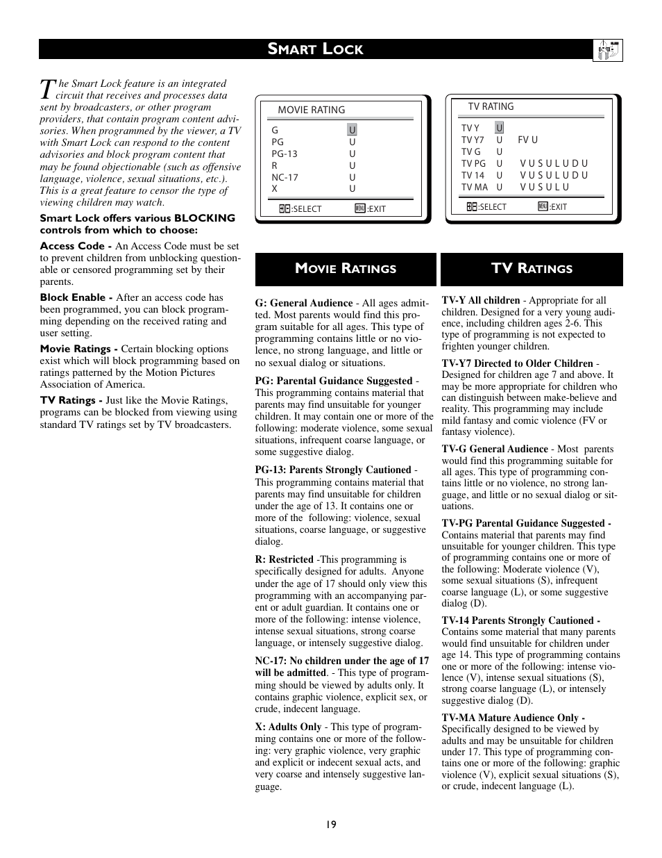 Tv r | Philips Magnavox 15MF200V/37 User Manual | Page 19 / 40