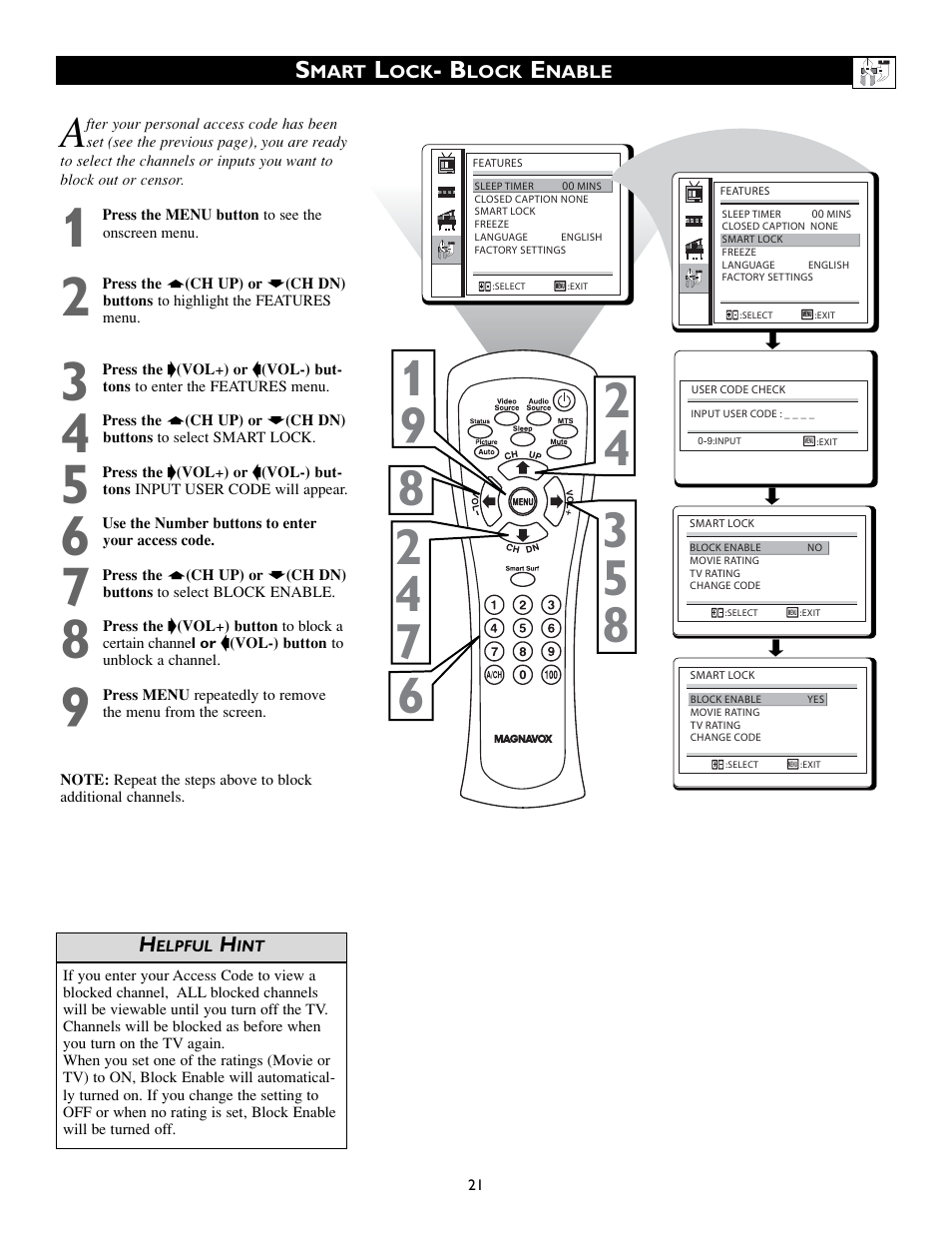 Philips Magnavox 15MF200V/37 User Manual | Page 21 / 40