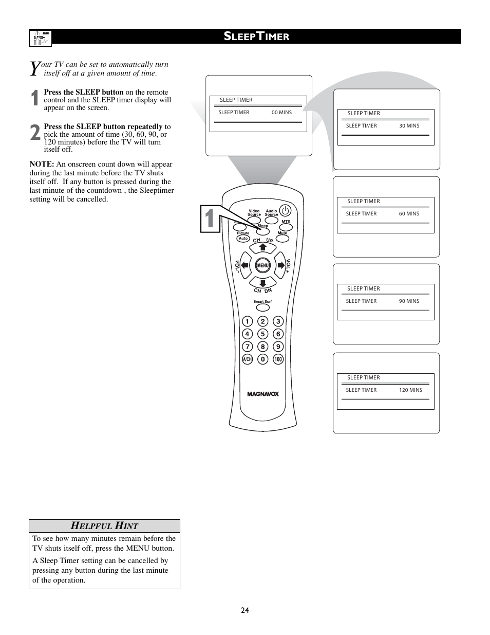 Philips Magnavox 15MF200V/37 User Manual | Page 24 / 40