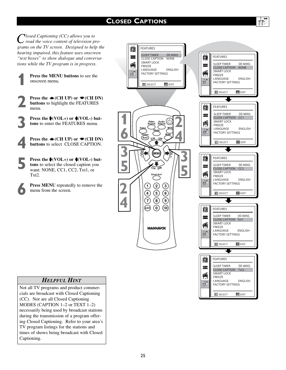 Philips Magnavox 15MF200V/37 User Manual | Page 25 / 40