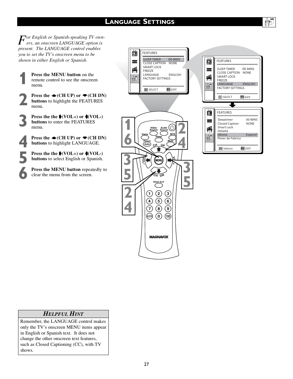 Philips Magnavox 15MF200V/37 User Manual | Page 27 / 40