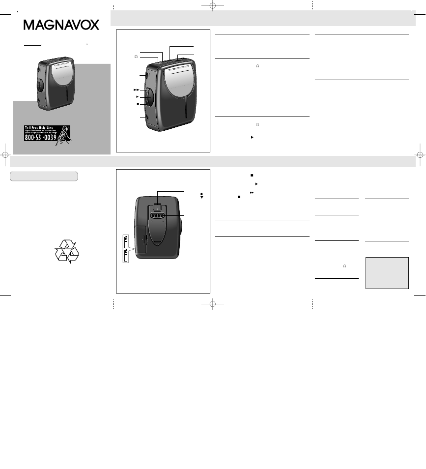 Philips Magnavox AQ 6570 User Manual | 2 pages