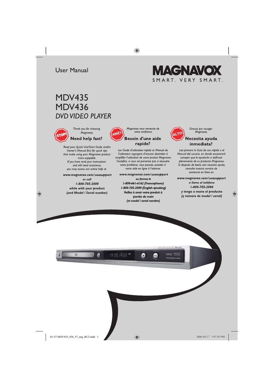 Philips Magnavox mdv436 User Manual | 37 pages